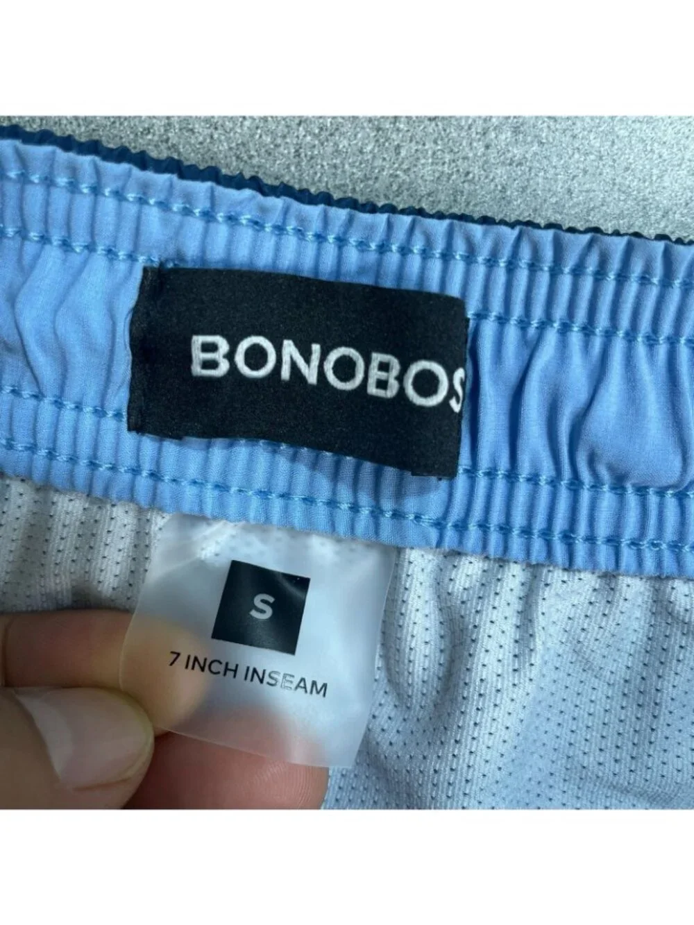NWT Bonobos Men's S Dark Blue Swim Shorts UPF 50+ Quick-Dry Stretch